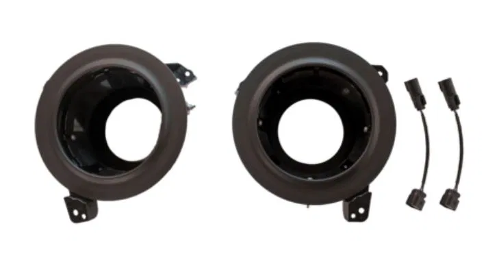 8200693 – JW SPEAKER Headlight Mounting Kit, Direct Fit Mounts Two JW Speaker J2 Headlights Textured Bezel Black Set ...